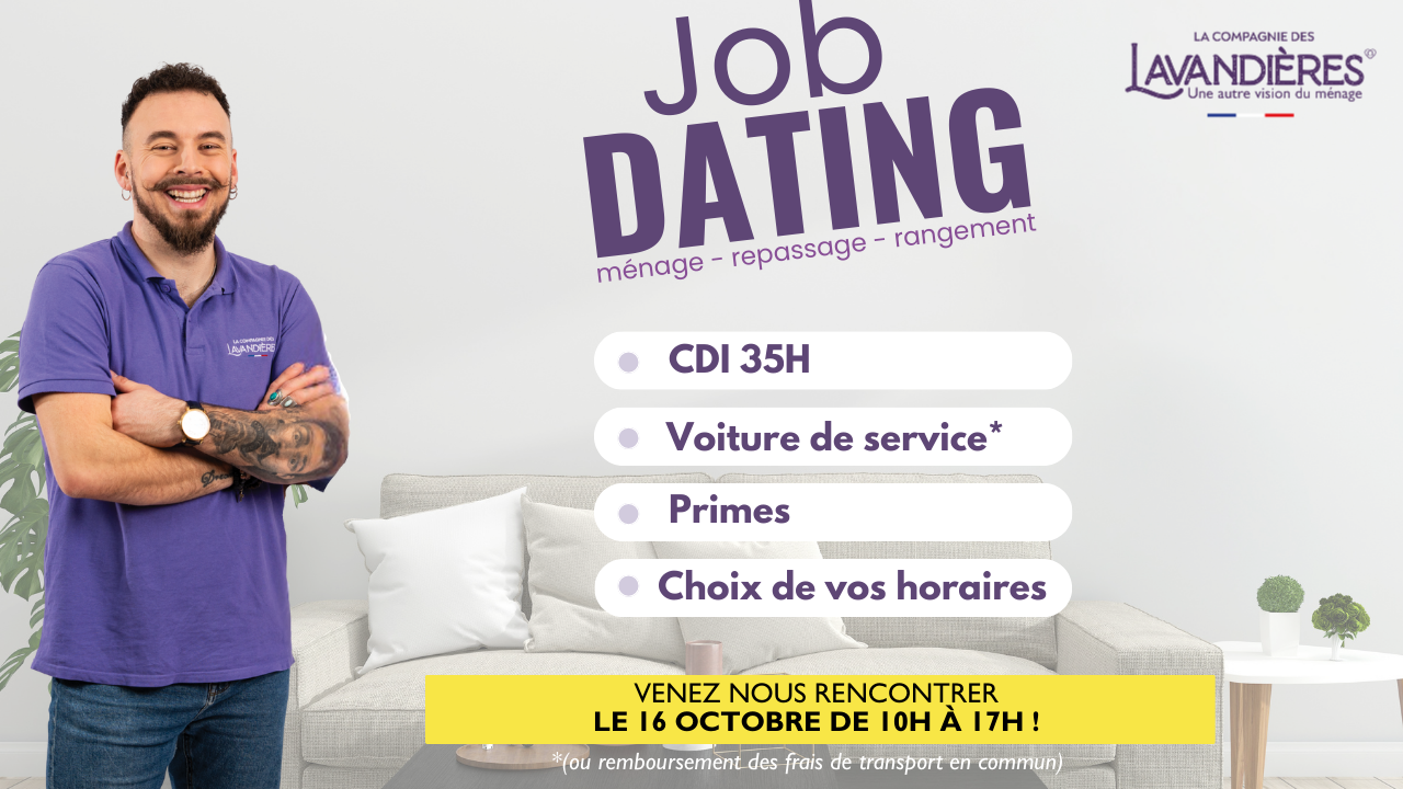 Image d'illustration de l'actualité Venez à notre Job-dating le 16 octobre 2025 !