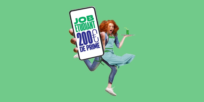 Job étudiant : 200 € de prime