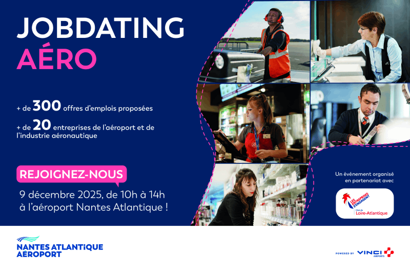 Ça recrute à l’aéroport Nantes Atlantique !